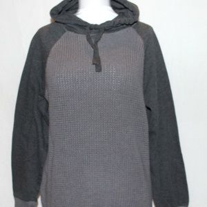 Ocean Currents Hoodie Pullover Knit Sweater Large